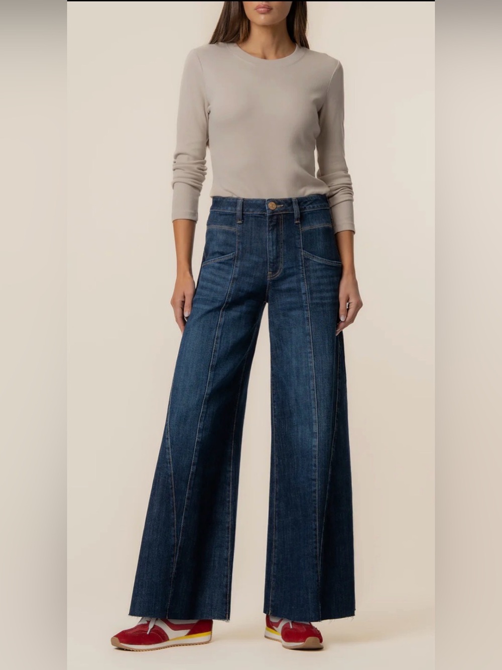 NWT KUT Blake Wide Leg denim jeans sz 12 - Picture 2 of 7